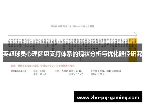 英超球员心理健康支持体系的现状分析与优化路径研究